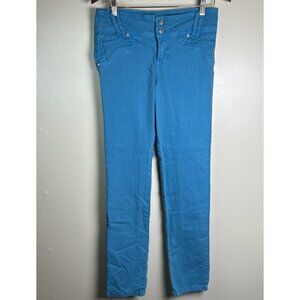 Women’s John Kelly But Lifting Colombian Skinny Jeans Turquoise Size 14